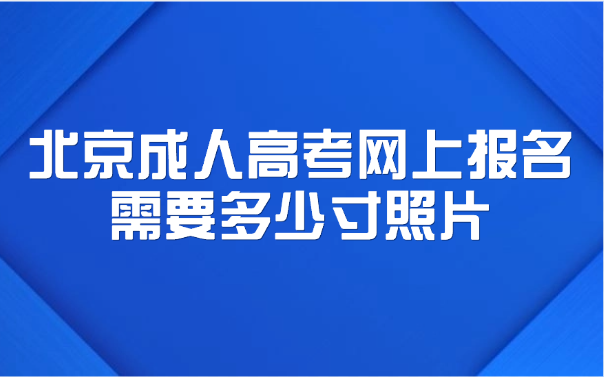 北京成人高考網上報名