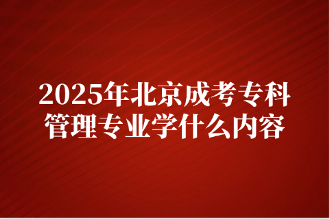 北京成考