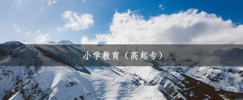 小學(xué)教育（高起專）